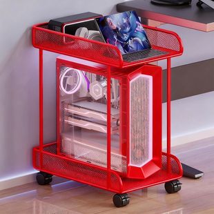 电脑主机托架家用电竞房多层可移动台式机箱垫高支架散热底座托盘