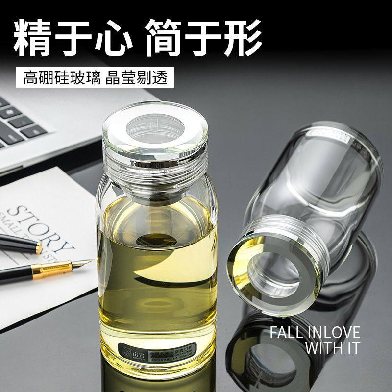 *诺岩玻璃杯男款加厚茶杯透明单层水杯高硼硅玻璃大容量水杯,餐饮具,玻璃杯,淘宝优惠券,粉丝福利购,淘宝优惠卷