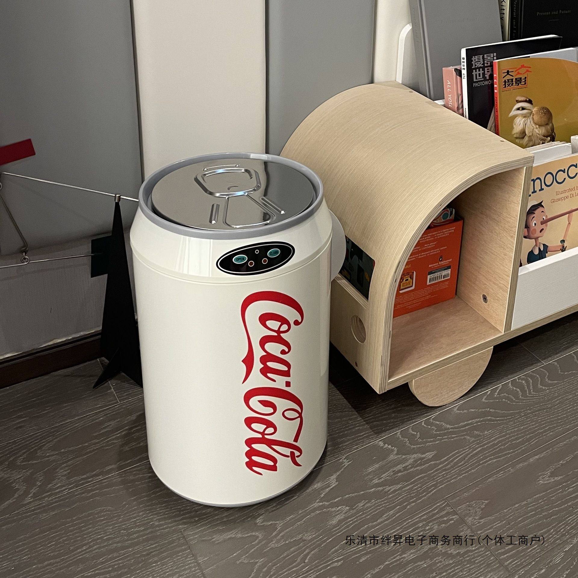 智能感应垃圾桶不锈钢家用客厅卧室厨房可爱美高颜值创意,住宅家具,移动边几/推车,淘宝优惠券,粉丝福利购,淘宝优惠卷