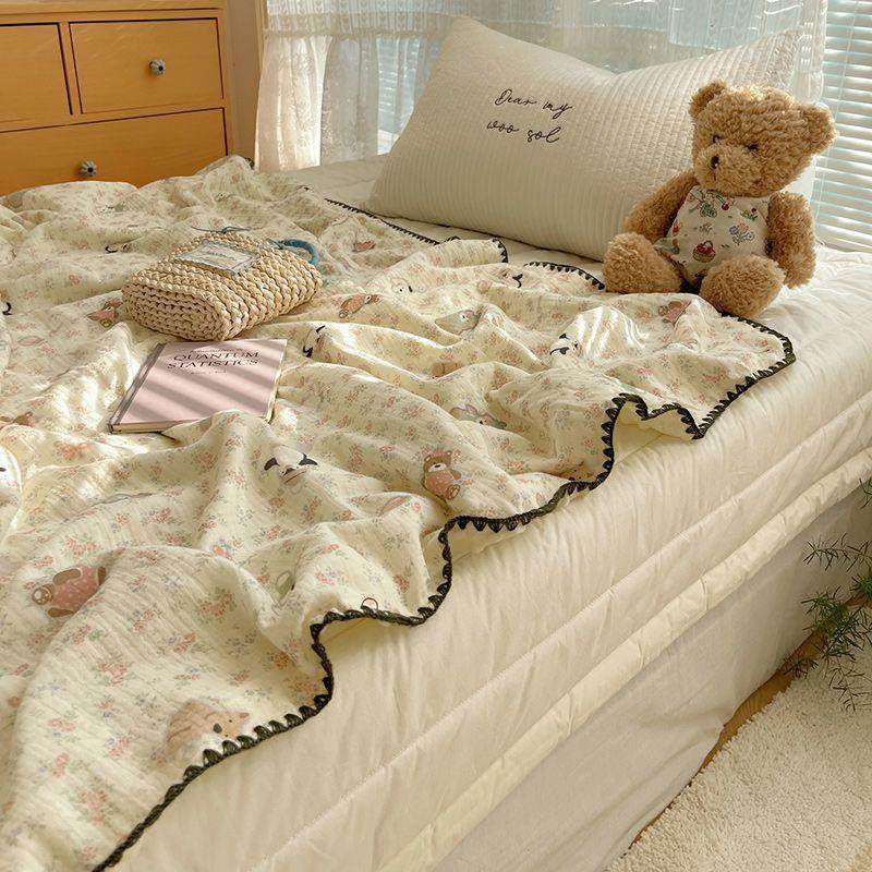 皱皱纱春秋盖毯一条宝宝绒秋冬毛毯棉加绒双面可用四季午休毯,床上用品,化纤被,淘宝优惠券,粉丝福利购,淘宝优惠卷