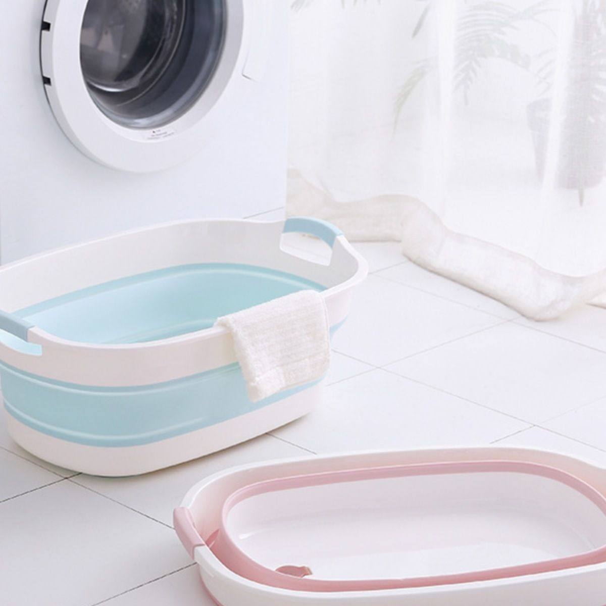 可折叠儿童洗澡盆婴儿泡澡桶宝宝浴盆可坐躺家用中大儿童洗澡桶