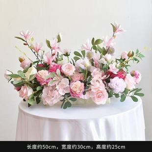 假花仿真花高级桌花酒店餐厅宴会网红桌面装饰ins风餐桌花摆件