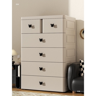 加厚抽屉式收纳柜宝宝衣柜家用多层五斗柜子婴儿童置物储物整理箱