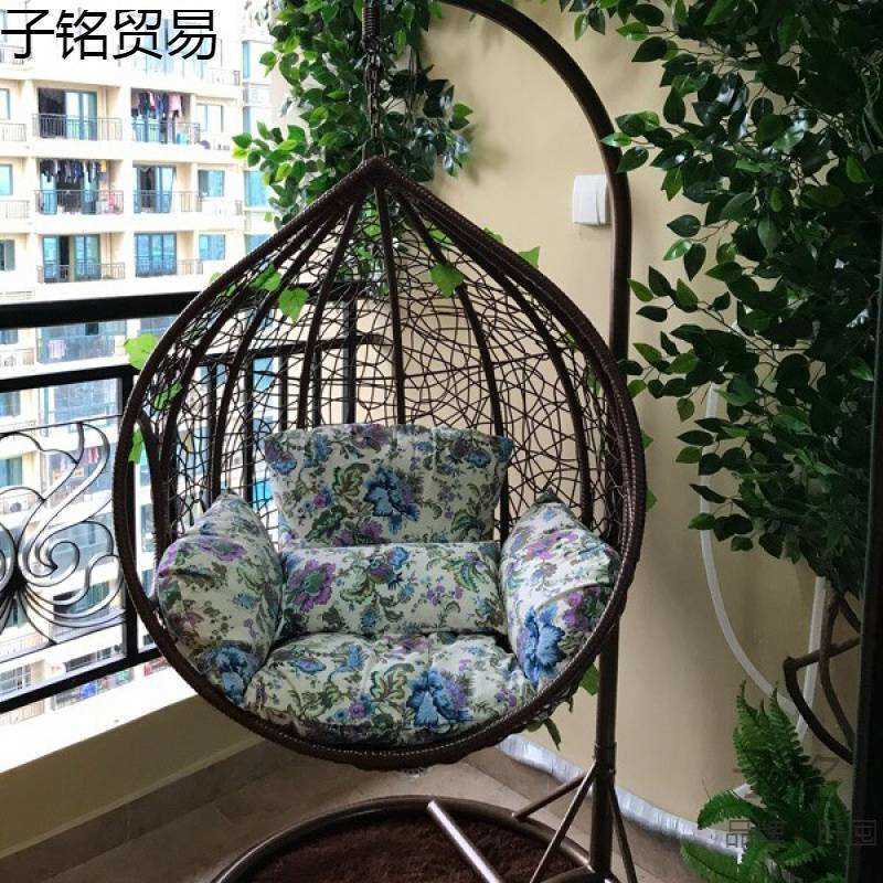 铁艺鸟巢吊椅吊兰藤椅吊篮秋千户外室内阳台新款懒人吊床躺椅摇椅