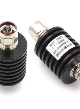 30W大功率衰减器 N型同轴固定衰减器DC-3GHz 5/10/20/30/1-40db