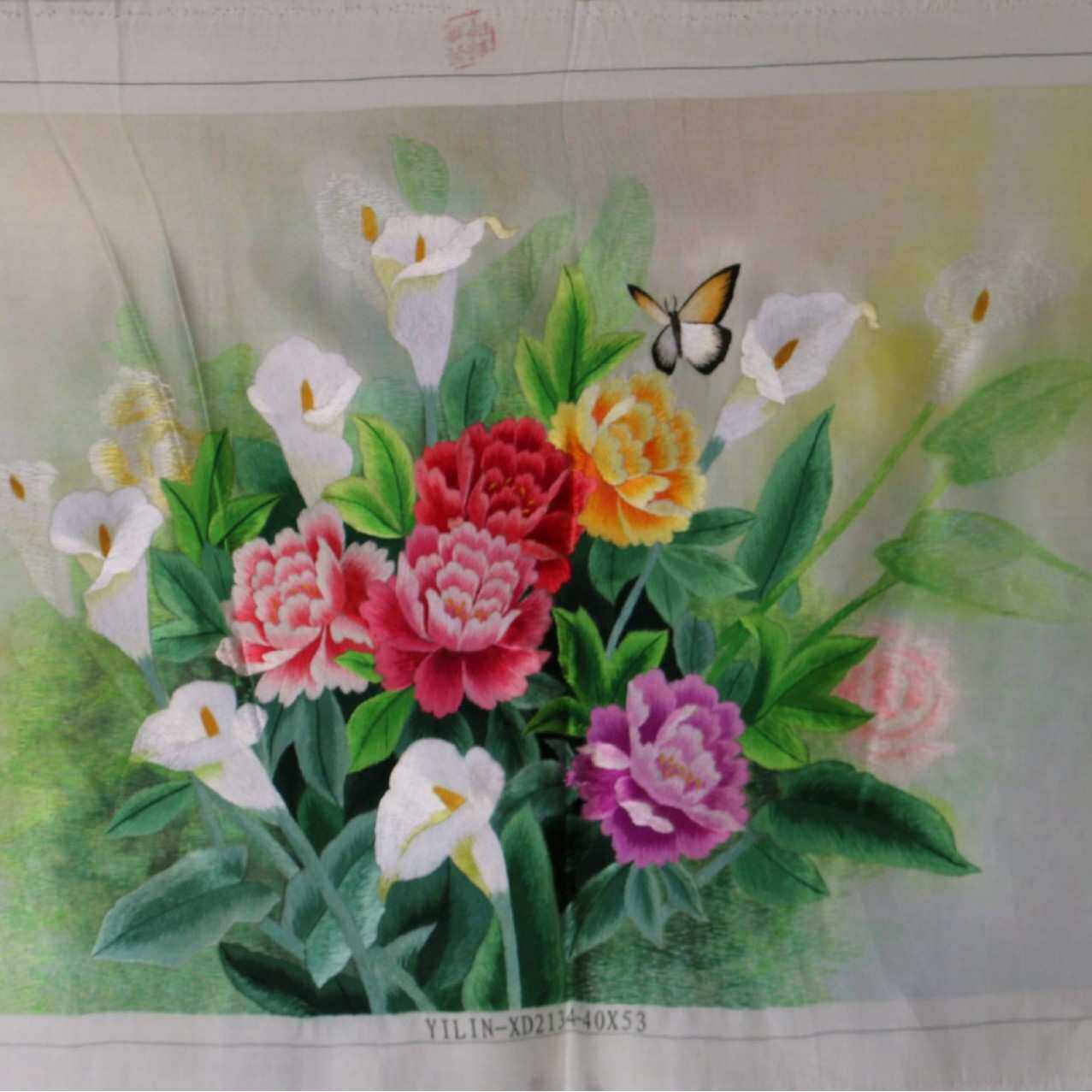 生产苏绣成品客厅书房装饰画办公室挂画纯手工刺绣绣片静物