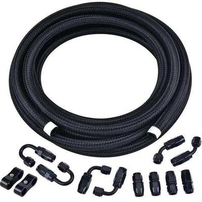 含税 跨境热销汽车改装AN10黑色编织尼龙油管油冷接头套装3米/6米