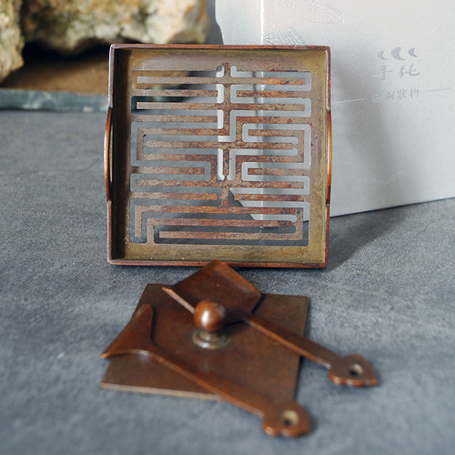 精品苏工香道铜香篆香拓套装打篆香模灰铲灰压刮刀印香炉配件厂价