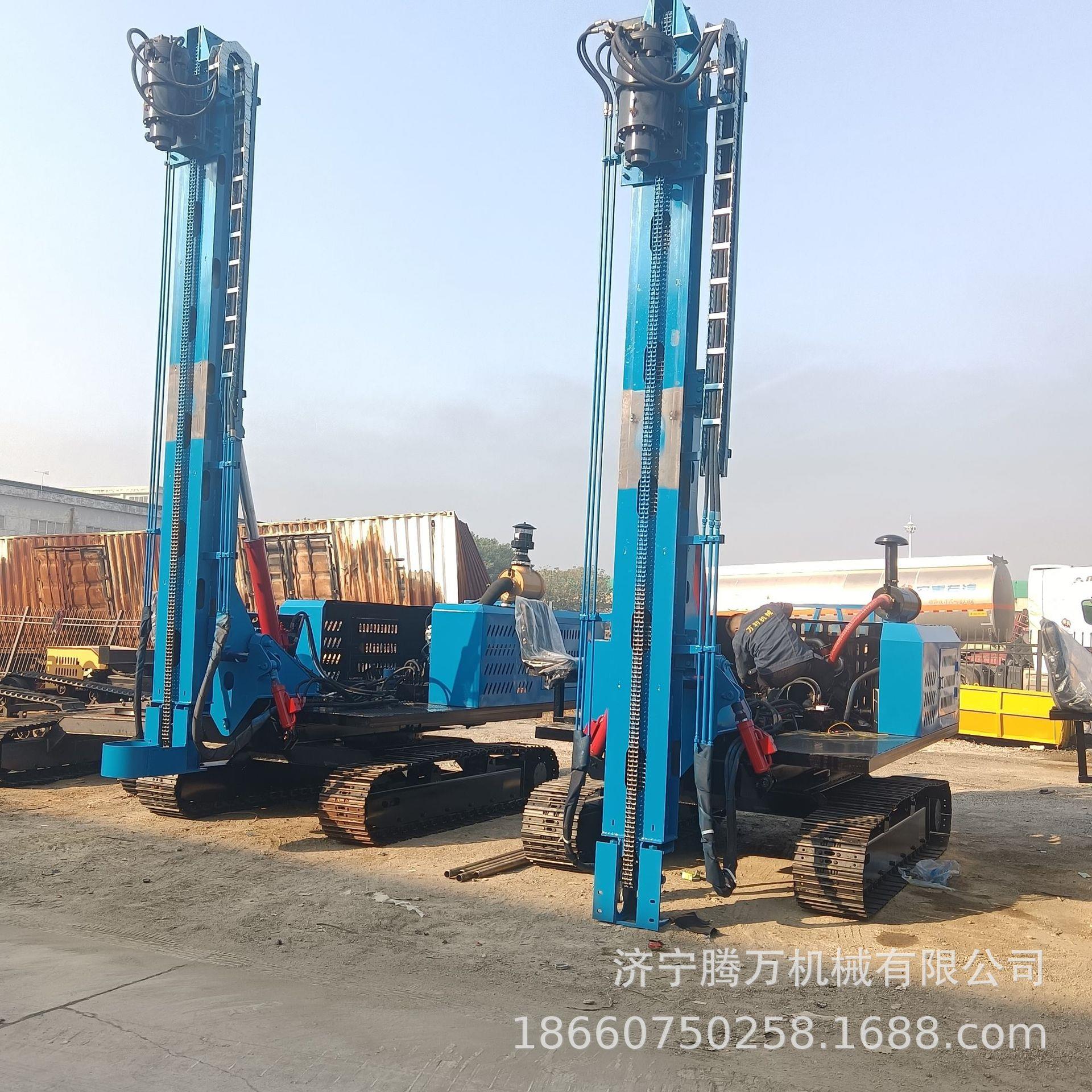 TW-680液压履带打桩机山地岩石钻孔太阳能光伏螺旋引孔机厂家