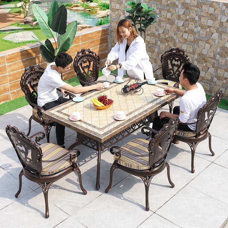 户外铸铝桌椅仿大理石桌别墅庭院露台阳台室外防水休闲桌椅组合,鲜花速递/花卉仿真/绿植园艺,其它园艺用品,淘宝优惠券,粉丝福利购,淘宝优惠卷