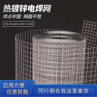 镀锌电焊网建筑工地焊接铁丝网养殖防护围栏内外墙面防裂抹灰网