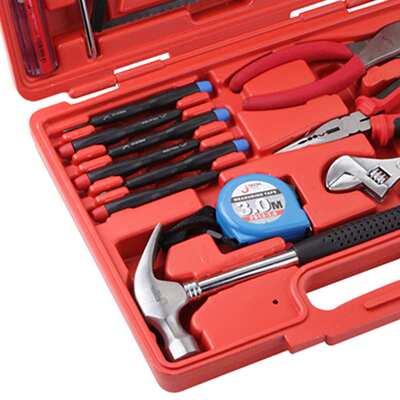 捷科JEB-F19家用工具套装车载工具箱电工维修组合工具组19件