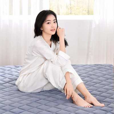 日单法兰绒防静电蓄热床褥可折叠聚酯纤维榻榻米床垫厂家一件代发