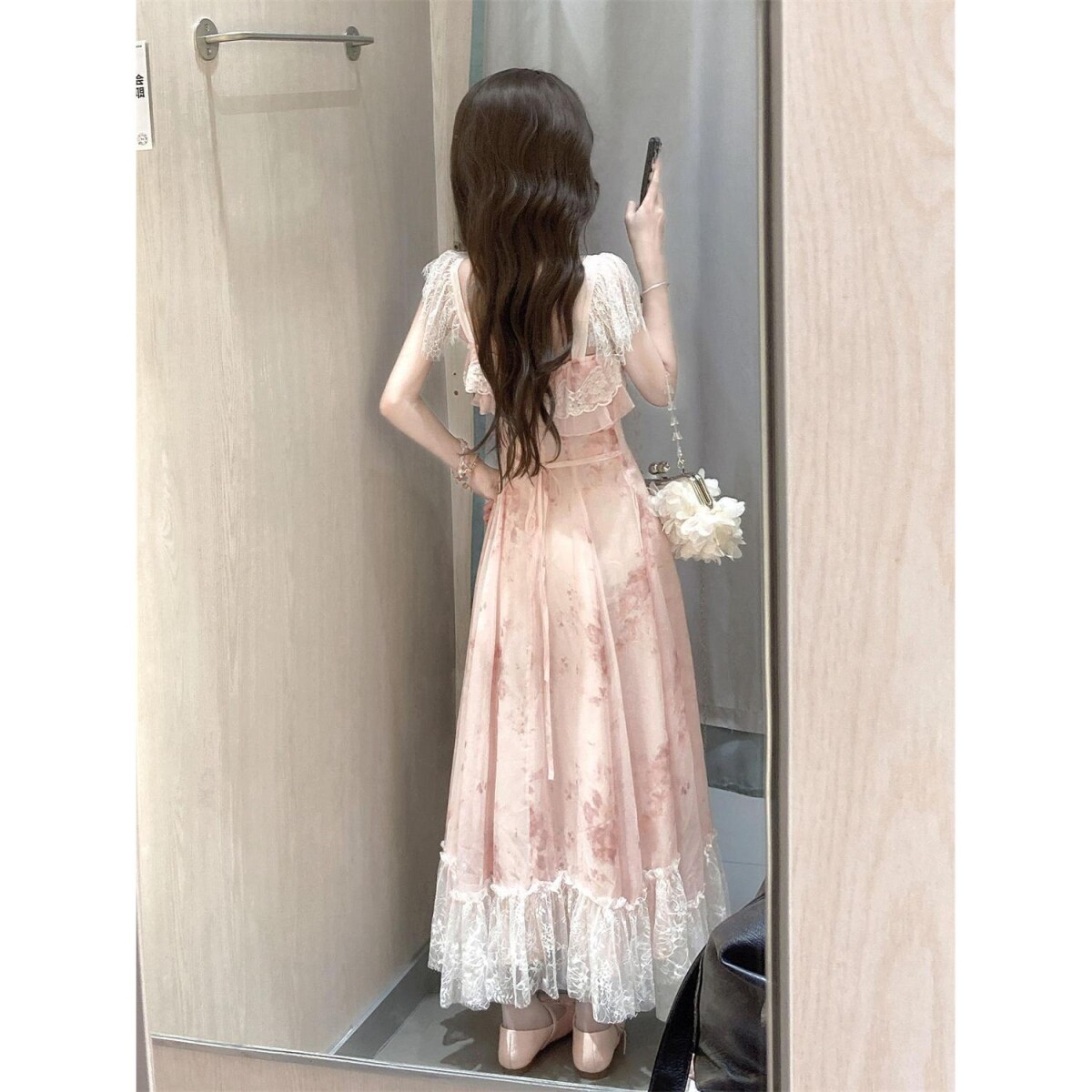 新款温柔甜美浪漫少女粉