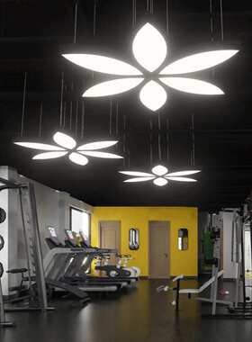 叶子造型花瓣个性LED吊灯商场超市店铺健身房灯饰创意吊顶装饰灯