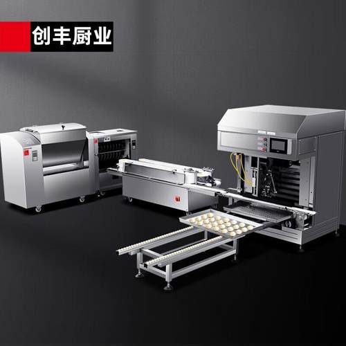 创丰供应咸阳市小型馒头生产线设备圆馒头流水线杠子馍加工设备