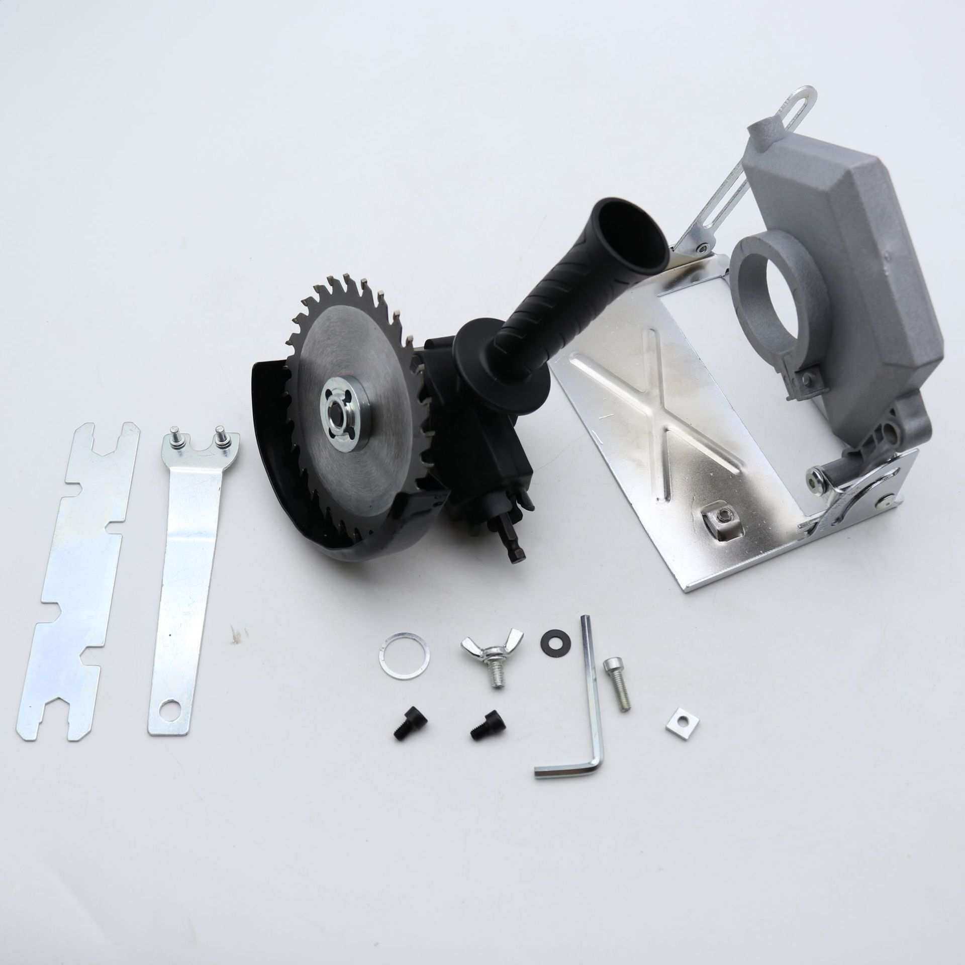 手电钻改电圆锯 改装类固定支架电钻支架切割机角磨机多功能配件