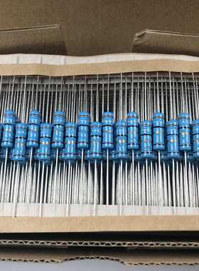 金属膜插件电阻2W 1% 1R 2.2R 5.1R 10R 51R 金膜电阻 全系列现货
