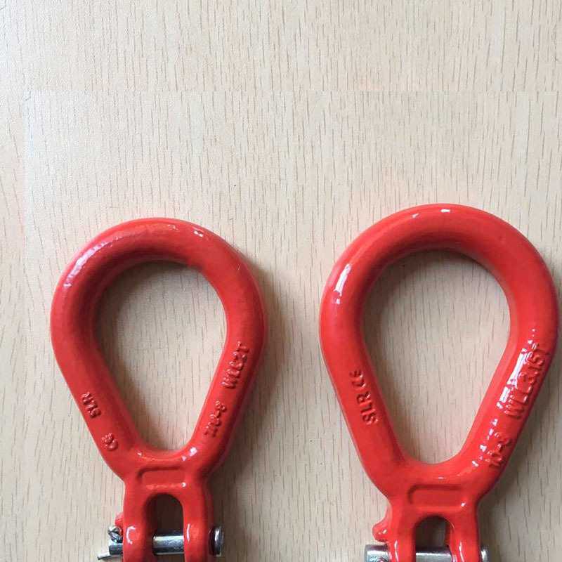 T80羊角梨形环吊钩起重工具锰钢链条羊角钩