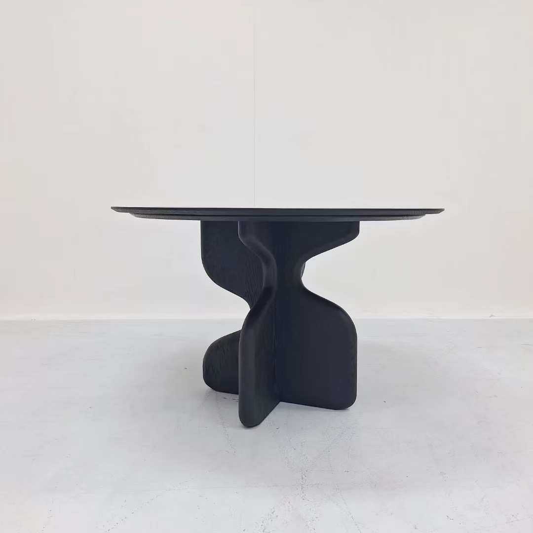 复古实木圆桌家用中古风设计师圆形黑色原木饭桌法式圆餐桌椅组合,玩具/童车/益智/积木/模型,其它,淘宝优惠券,粉丝福利购,淘宝优惠卷