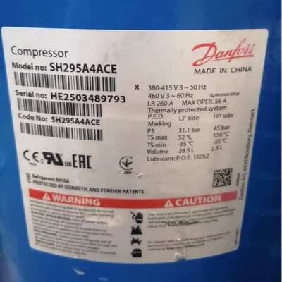 25匹丹佛斯压缩机CH290A4BBA  CH290A4ABA SH295A4ACE SH295A4ABE