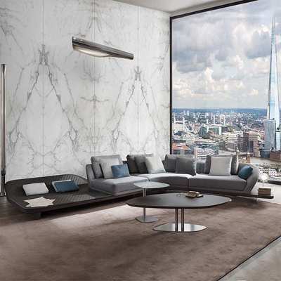 科技布沙发意式轻奢转角布艺沙发迪洛三人异形reflex风收纳