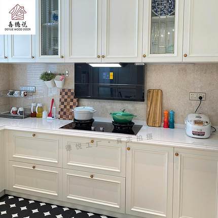 南京厂家家用橱柜生产现代简约石英石台面橱柜整体橱柜