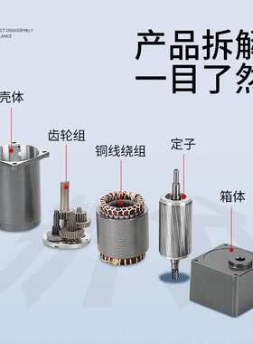 CNDF东方微型减速电机6W-200W调速电机交流齿轮电动机送调速器