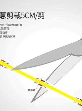 cob低压灯带24v免焊接头led软灯条厨房橱柜吊顶超亮线形灯防水