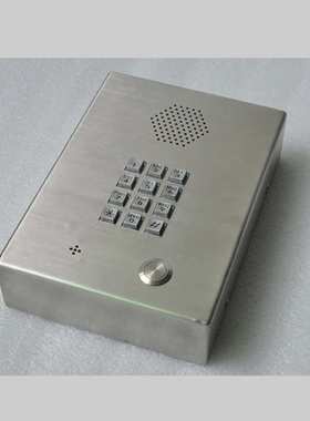 银行ATM机旁边壁挂式IP网络语音电话 应急求助全双工对讲电话终端