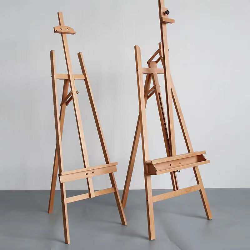 榉木制落地后撑油画架美术生专用画板画凳套装升降折叠前倾支架子,3C数码配件,USB灯,淘宝优惠券,粉丝福利购,淘宝优惠卷
