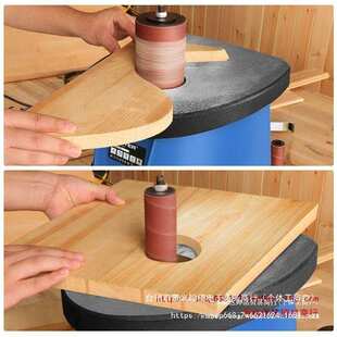 洛克士台式砂柱机14寸轴砂机砂带机砂光机砂辊机木工家具内圆打磨