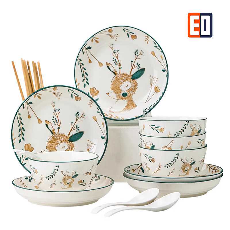 圣恩达小鹿餐具套装
