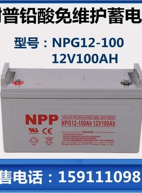 耐普NPG12-100AHNPP胶体铅酸免维护蓄电池12V100AHUPS电源光伏