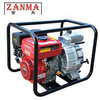 赞马3寸汽油排污泵7.5马力手动化粪池猪粪防汛三防抗洪赈灾抢险