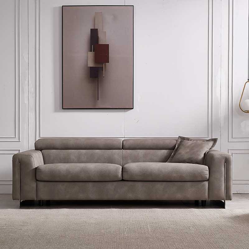 北欧风现代简约高端沙发床小户型可折叠两用客厅多功能办公室沙发