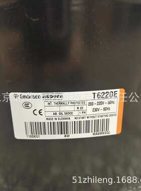 T6220E 1PH冰箱及冷柜、展览柜制冷压缩机220V R22制冷剂