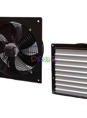 方形百叶高筒式风机YWF2E(D)-350外转子轴流风机防油防潮220/380V