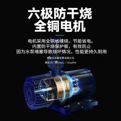 太阳能水泵大功率鱼池水循环系统过滤抽水泵无电自动循环水潜水泵