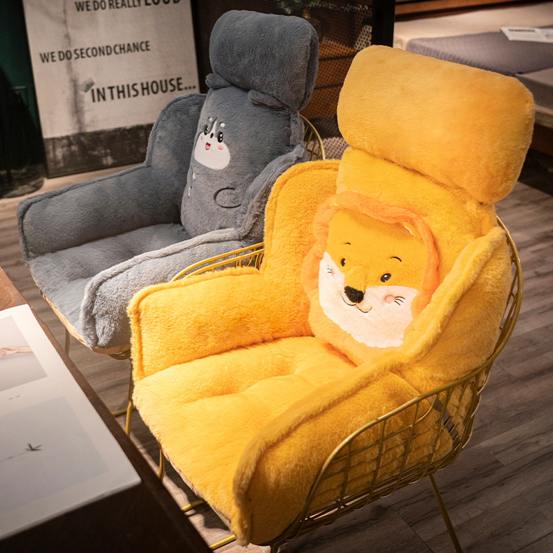 坐垫屁垫办公f室久坐椅子靠垫靠背一体座椅垫学生宿舍加厚屁股垫