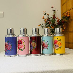 老式8暖壶复古热水瓶迷你升小.0磅家用保温水壶怀旧摆件2外壳铁皮