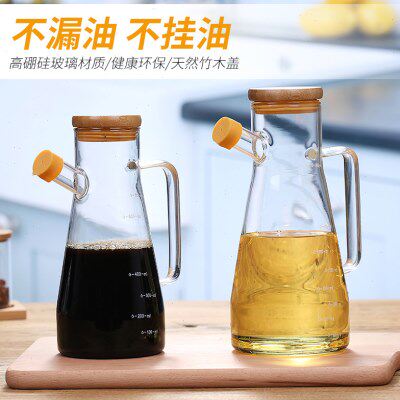 加厚玻璃油壶大容量酱油瓶家用醋壶厨房用大小号玻璃酱醋瓶防漏油