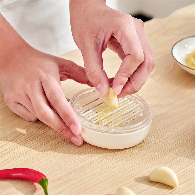 磨蓉器磨蒜盒蒜蓉器磨姜磨磨姜板捣蒜器I蒜泥器剥蒜器蒜蓉刀捻压