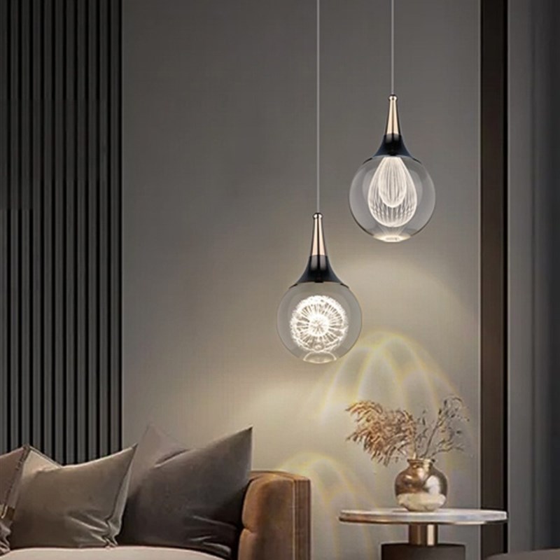 卧室床头吊灯2023新主卧室网红无障碍豪华水晶装饰创意个性化X艺