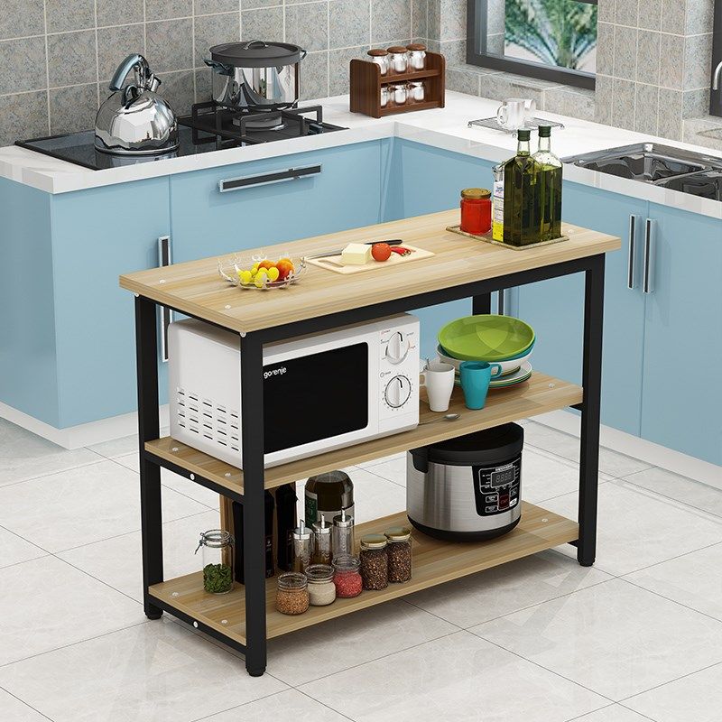 厨房微波炉置物架多层储物架多功能切菜桌收纳整理简易做饭桌子,厨房/烹饪用具,厨房置物架/置物柜/角架,淘宝优惠券,粉丝福利购,淘宝优惠卷