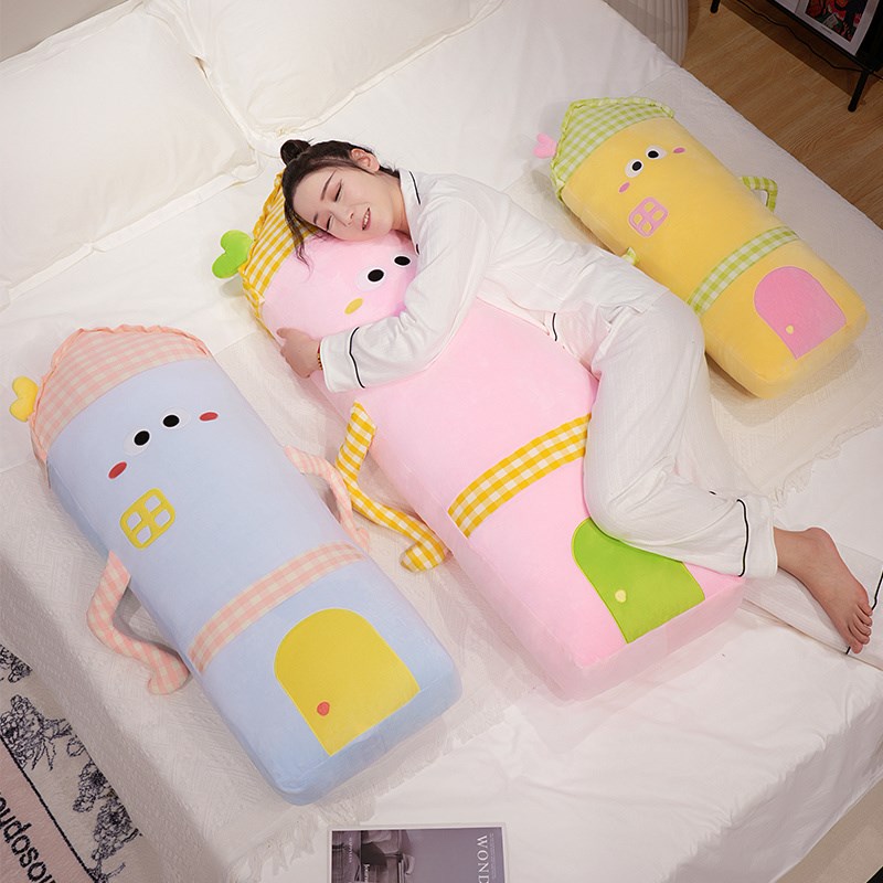 多巴胺房子长条枕抱枕夹腿女生睡觉专用大人床上侧睡睡Y眠靠枕玩