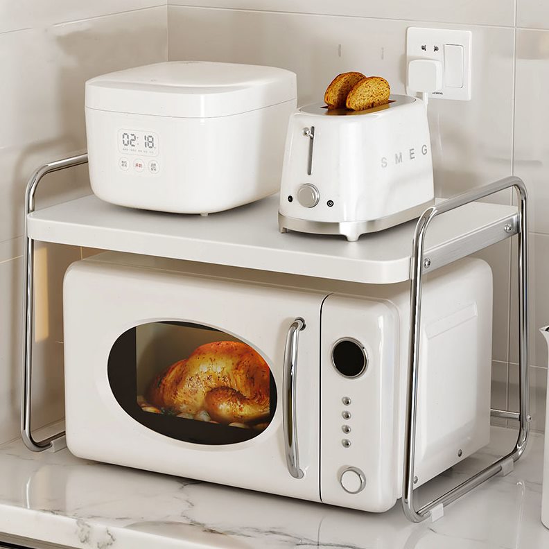微波炉置物架双层简约ins厨房电饭锅煲烤箱一体专用台面支架子