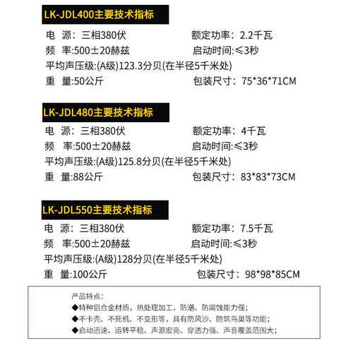 JDL480大型立式电动报警器森林矿山人民防监狱水库机场码头警报器