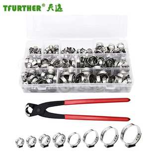 跨境五金工具各种卡夹水油电管固定夹子单耳无极卡箍配套套装供货
