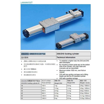 LANAMATIC快能达无杆气缸2250-0000-0450原装进口超短货期质量保